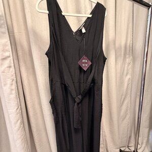 Ava and Viv Tie Front Romper